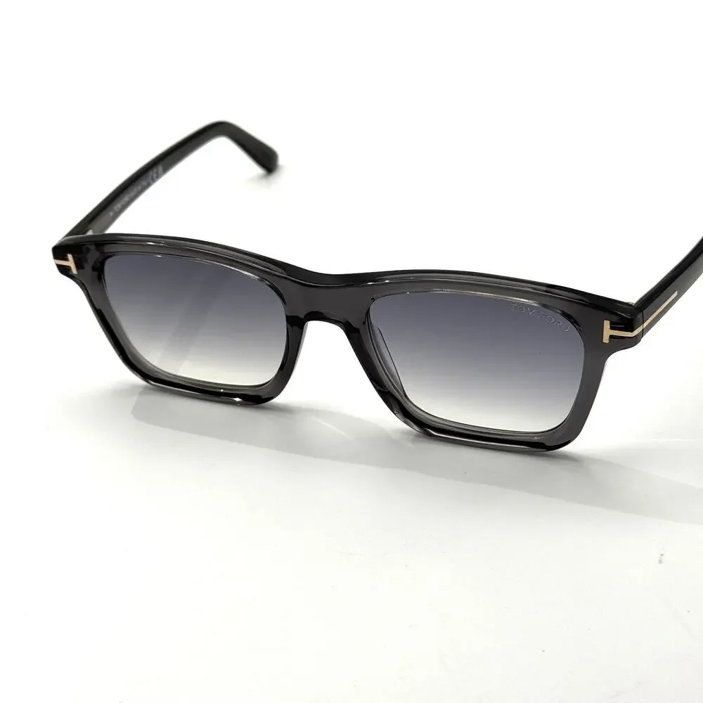 Tom Ford Sunglasses Barron TF1179 20B Gray Square Frame Gray Gradient Lens 54mm